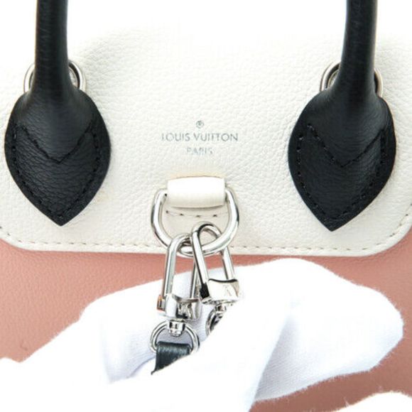 Louis Vuitton Lockme Rose Ballet Noir Pink White Mini Calf Leather Backpack - Picture 6 of 8